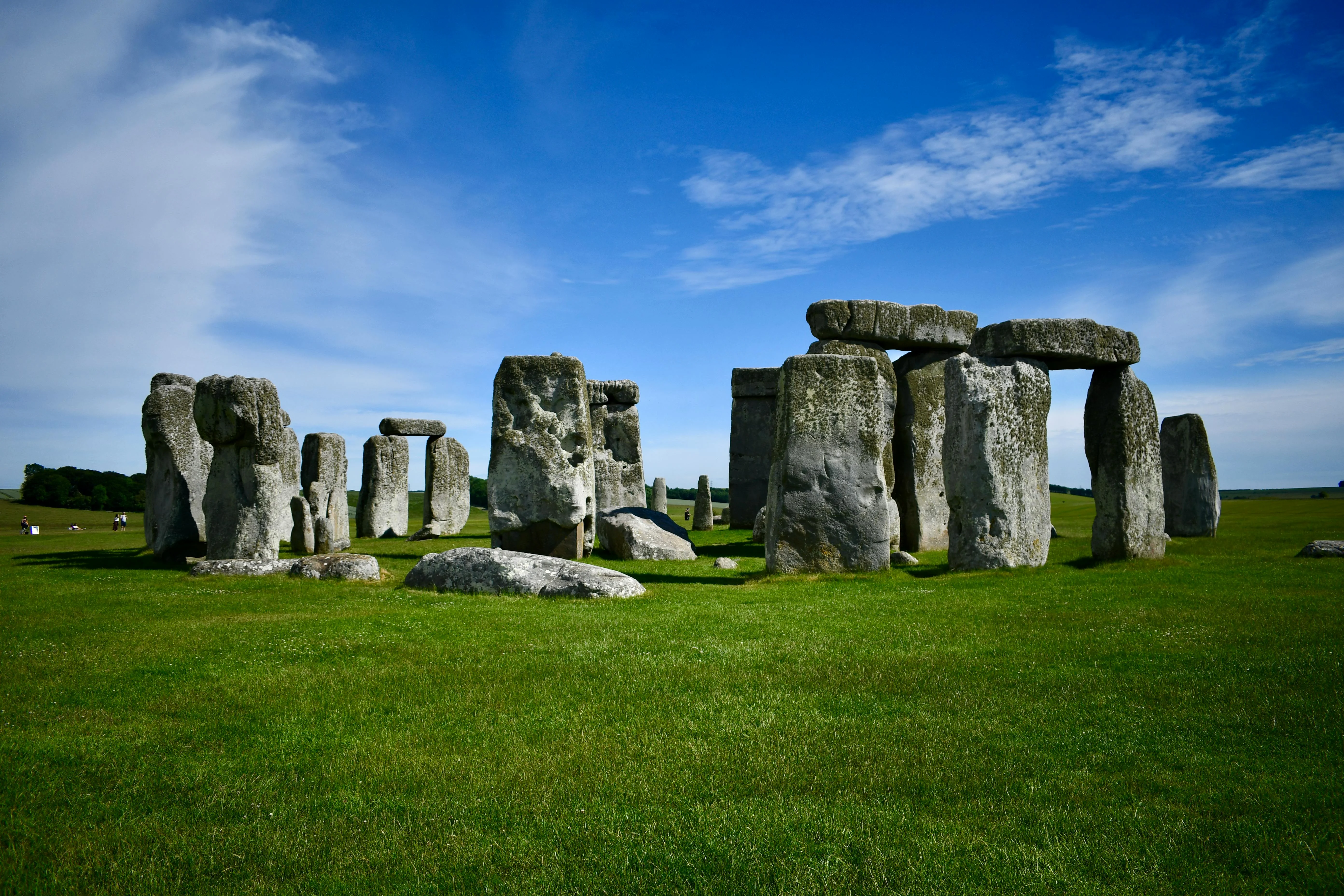 Stonehenge standing stones at sunrise, Wiltshire, United Kingdom